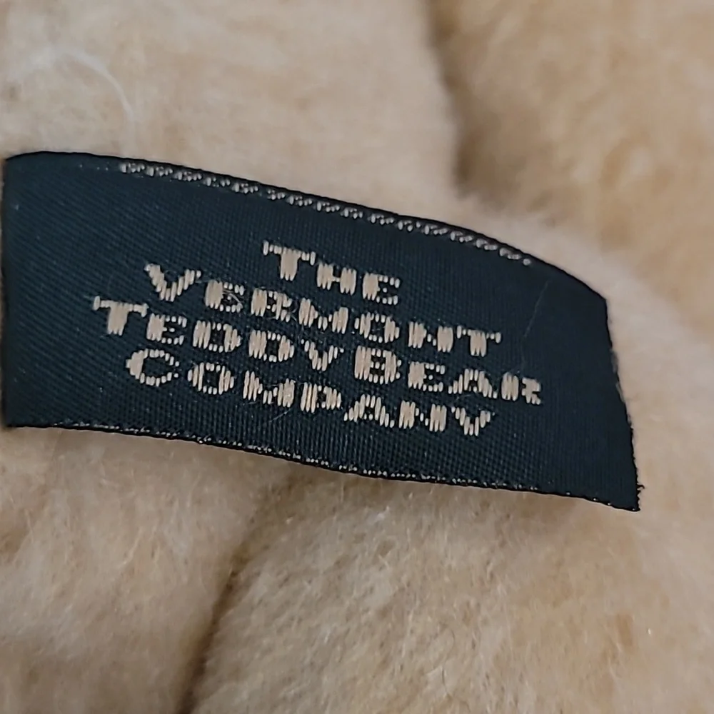 Vermont Teddy Bear Company Tan Plush 12 Inches Tall Moveable 1995 With Tag